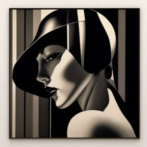 Black and White Lady - Andrew Conway-Hyde Fine Art