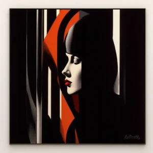 Black & Red Line - Andrew Conway-Hyde Fine Art